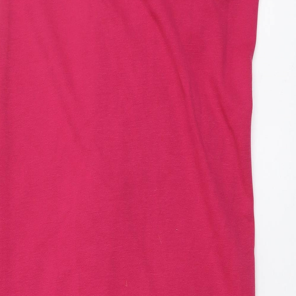 River Island Womens Pink Polyester A-Line Skirt Size 8 Zip