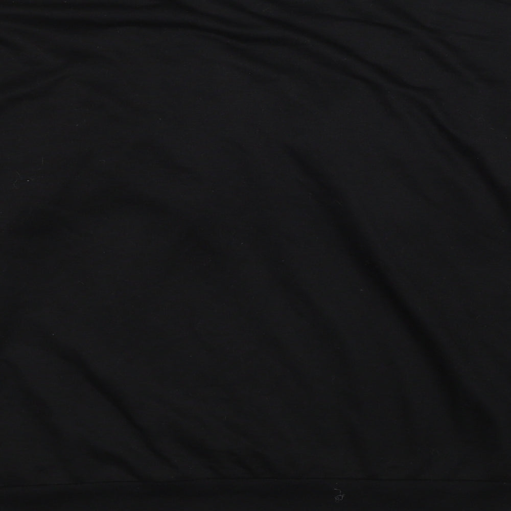 SheIn Womens Black Polyester Pullover Sweatshirt Size L Pullover