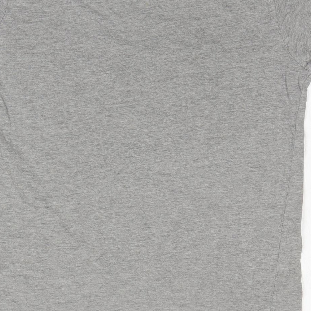Primark Boys Grey Viscose Basic T-Shirt Size 9-10 Years Round Neck Pullover - Fearless