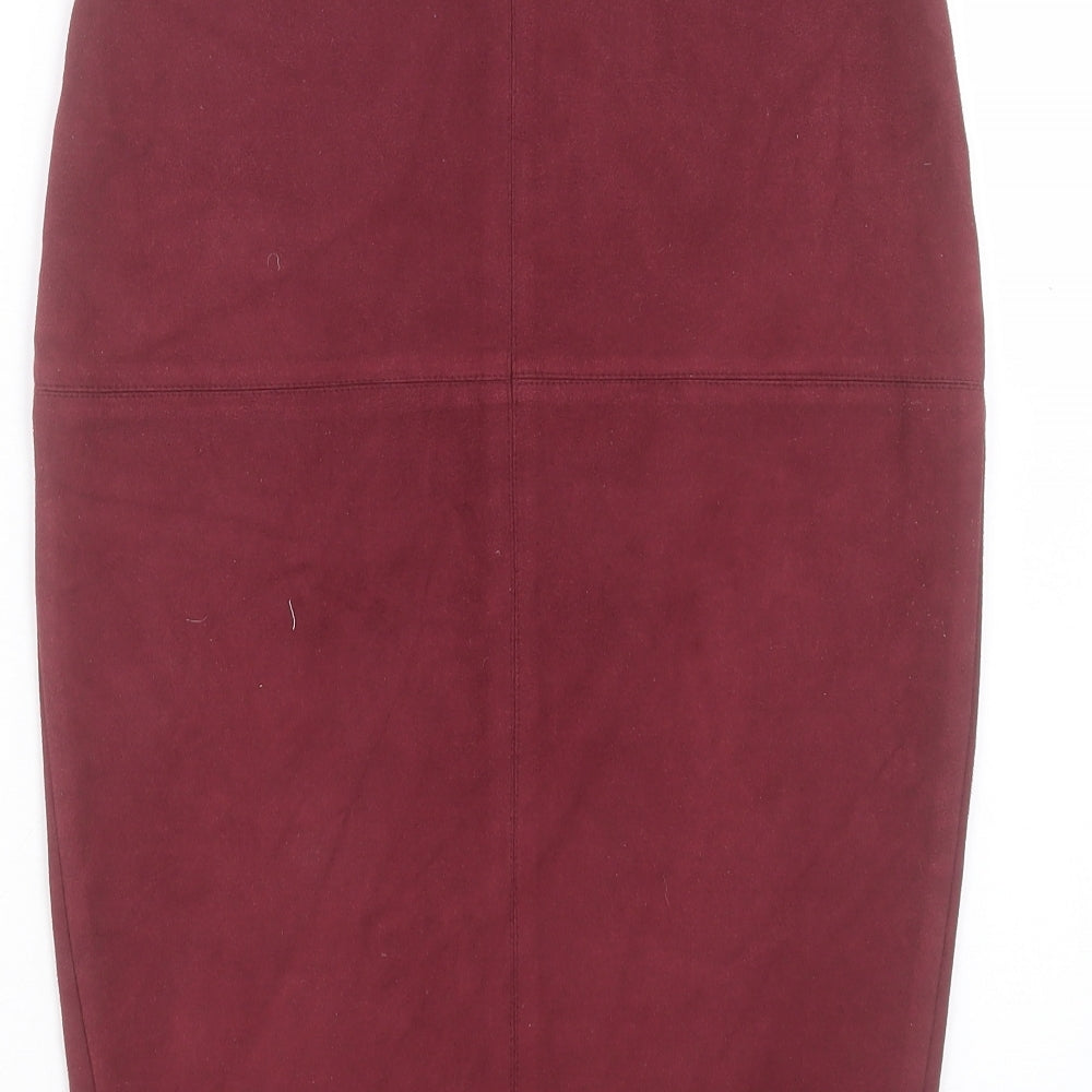 River Island Womens Purple Polyester Straight & Pencil Skirt Size 8