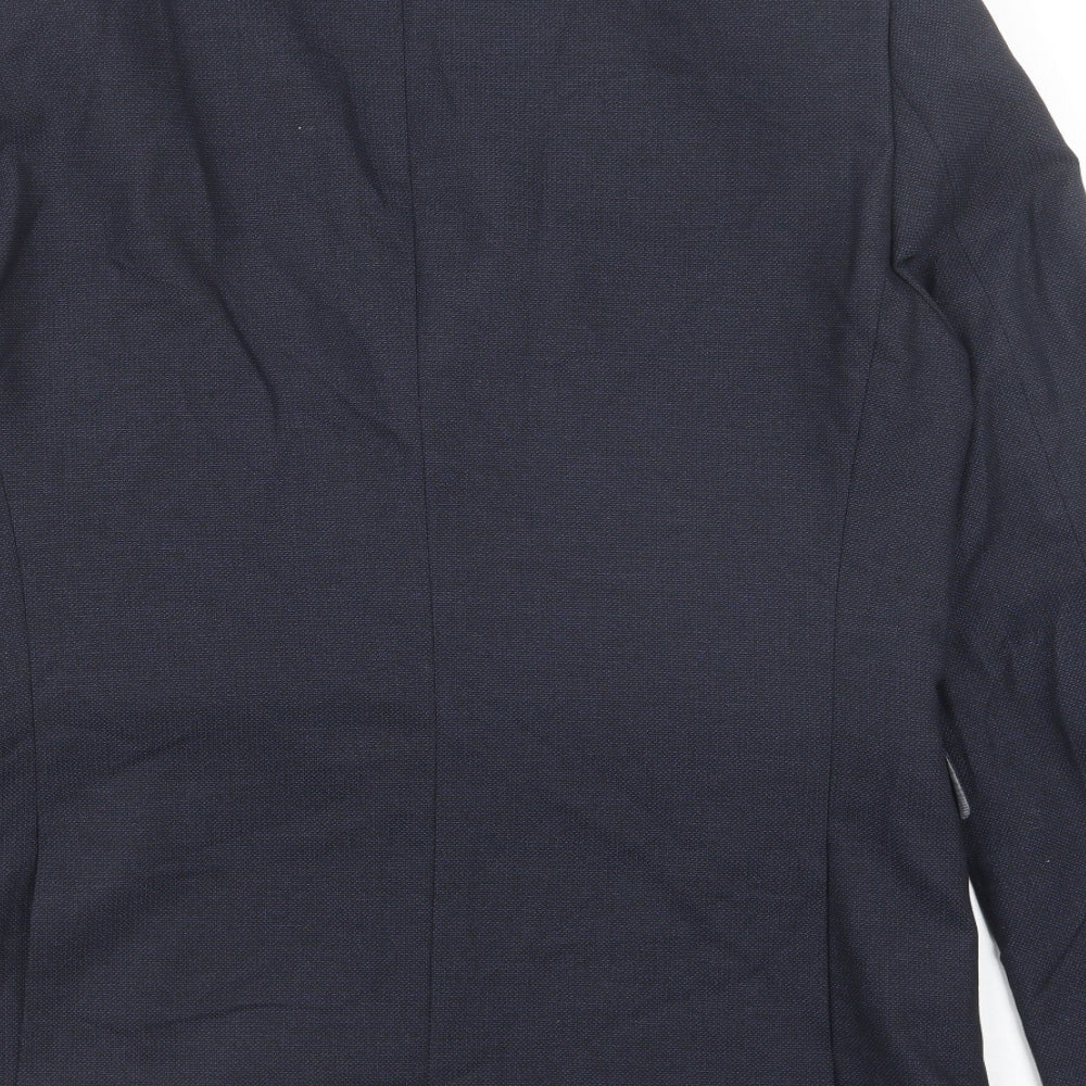 NEXT Mens Blue Polyester Jacket Suit Jacket Size 40 - Pocket detail