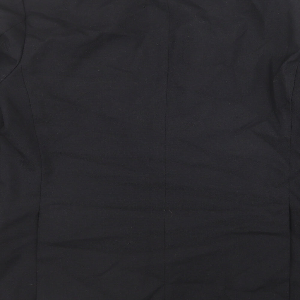 Canada Mens Black Polyester Jacket Suit Jacket Size 40