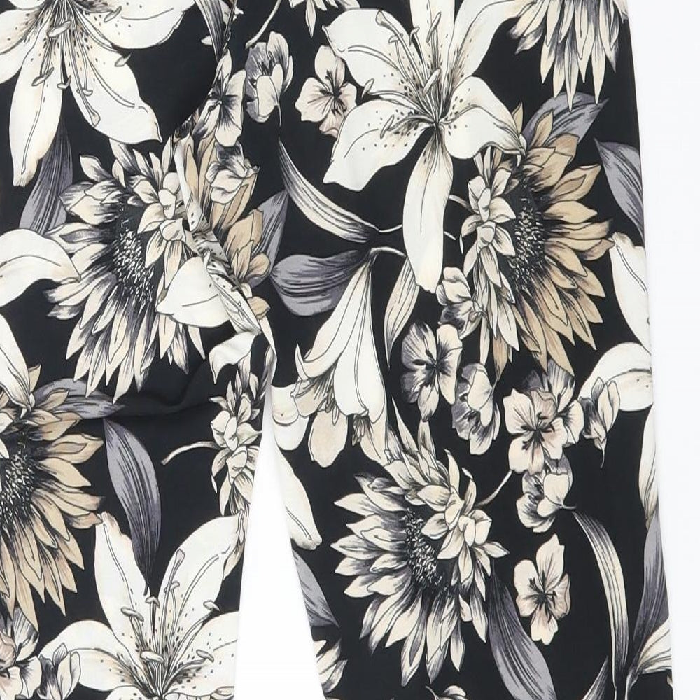 Wallis Womens Multicoloured Floral Polyester Jegging Trousers Size 8 L26 in Regular