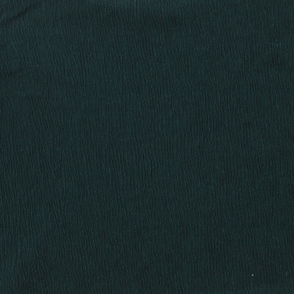 H&M Womens Green Polyester Basic Blouse Size XS Round Neck - Cold Shoulder