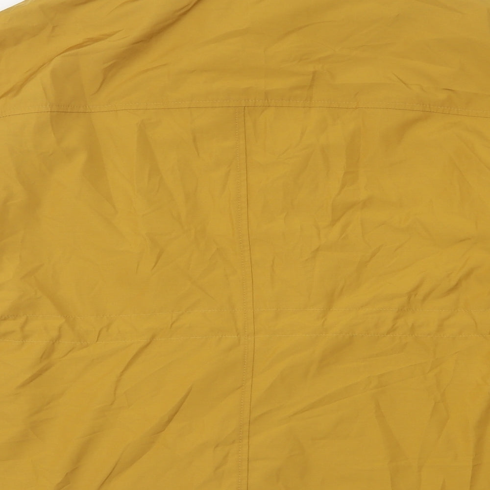 Marks & Spencer Womens Yellow Overcoat Coat Size 14 Zip