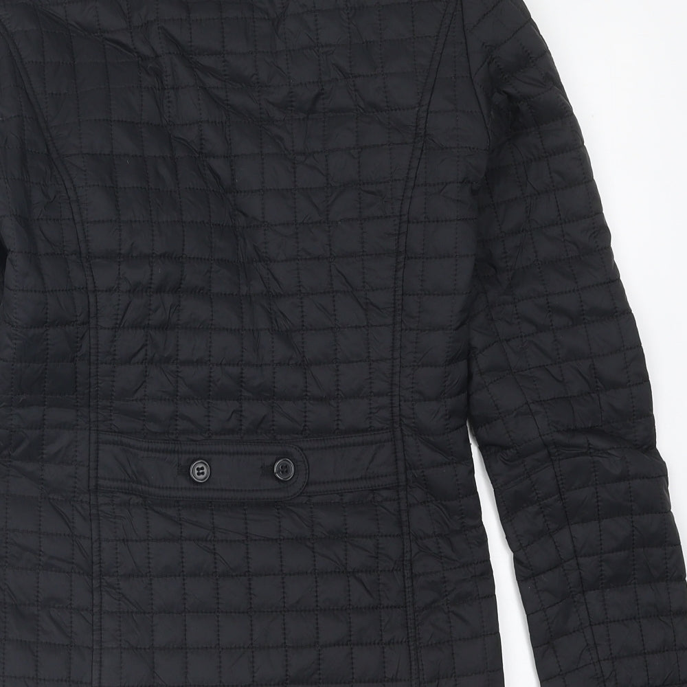 Incorporatewear Womens Black Biker Coat Size XS Zip