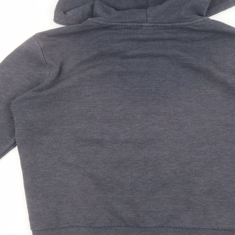 Divided by H&M Womens Blue Cotton Full Zip Hoodie Size S Zip