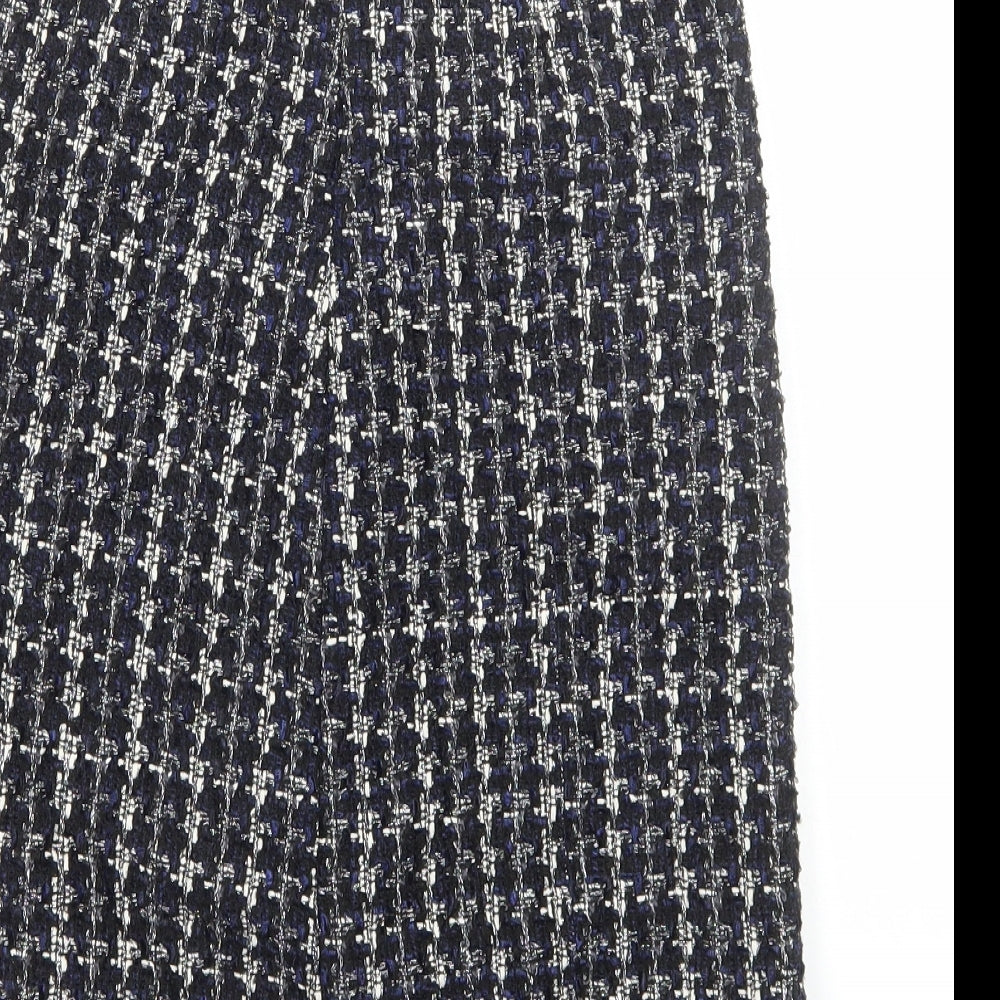 Preworn Womens Multicoloured Polyester Straight & Pencil Skirt Size M Zip