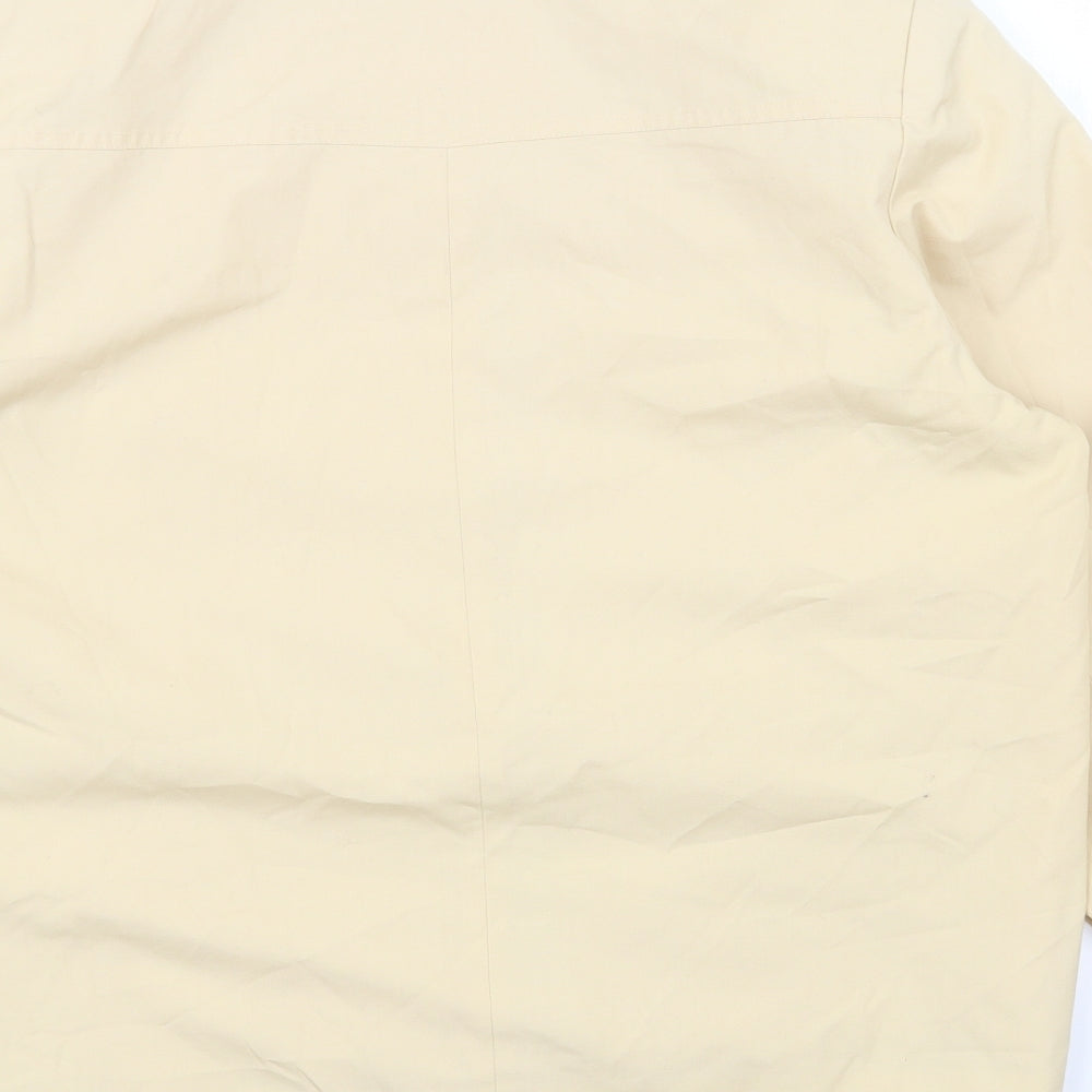 David Barry Womens Beige Jacket Size 14 Button