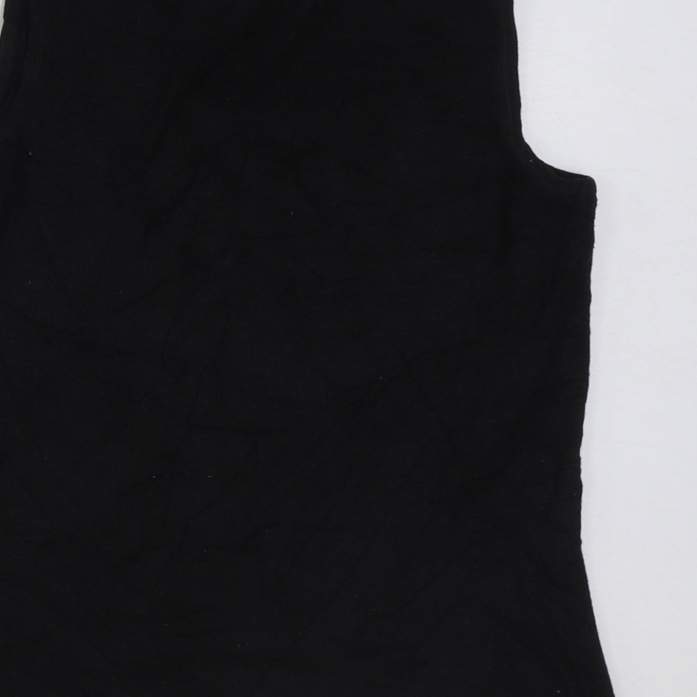 Dorothy Perkins Womens Multicoloured Colourblock Acrylic Basic Tank Size 12 Round Neck