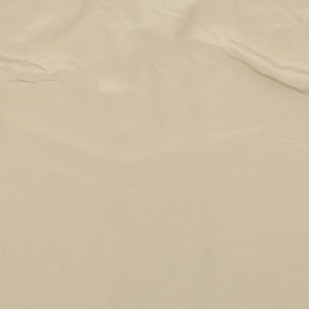Lauren Lee Womens Gold Polyester Basic Blouse Size 12 Collared