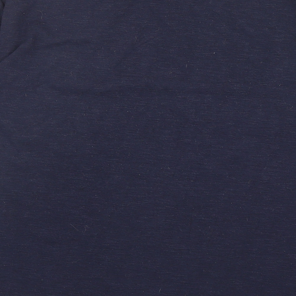 Marks & Spencer Womens Blue Floral Polyester Pullover Sweatshirt Size 10 Pullover