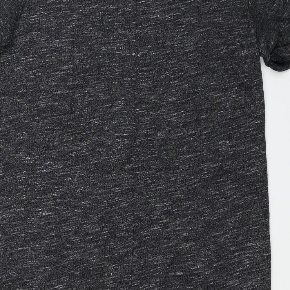 Gap Womens Grey Cotton Jumper Dress Size M Round Neck Pullover