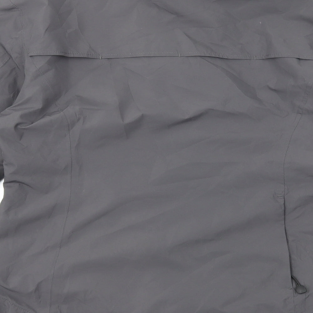 Crane Womens Grey Windbreaker Coat Size S Zip