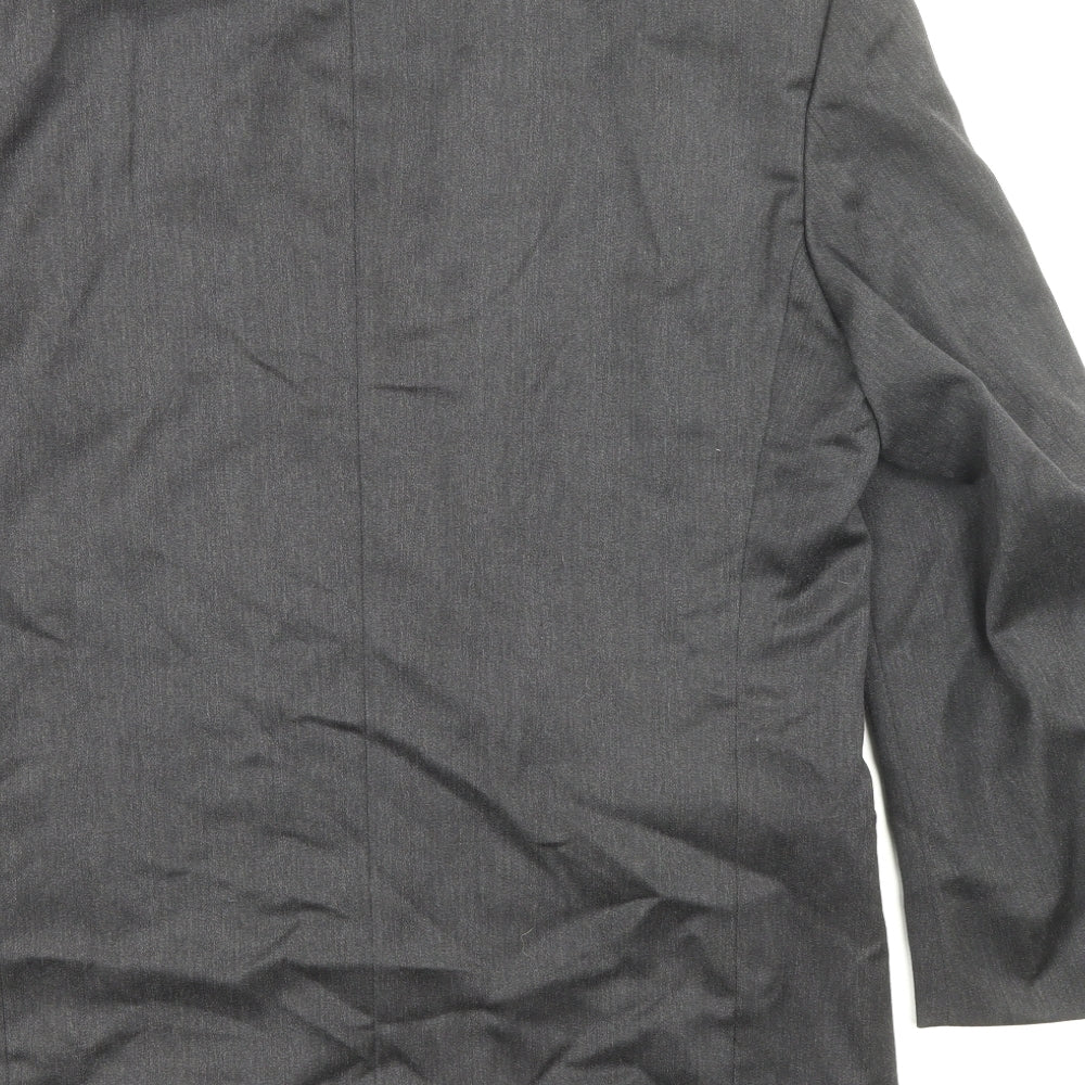Burton Mens Grey Wool Jacket Suit Jacket Size 38