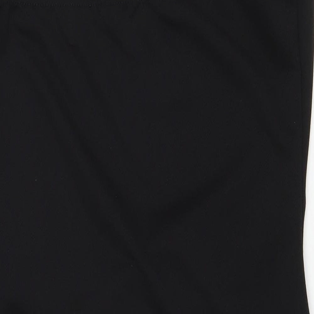 PRETTYLITTLETHING Womens Black Polyester Tank Dress Size 10 Round Neck