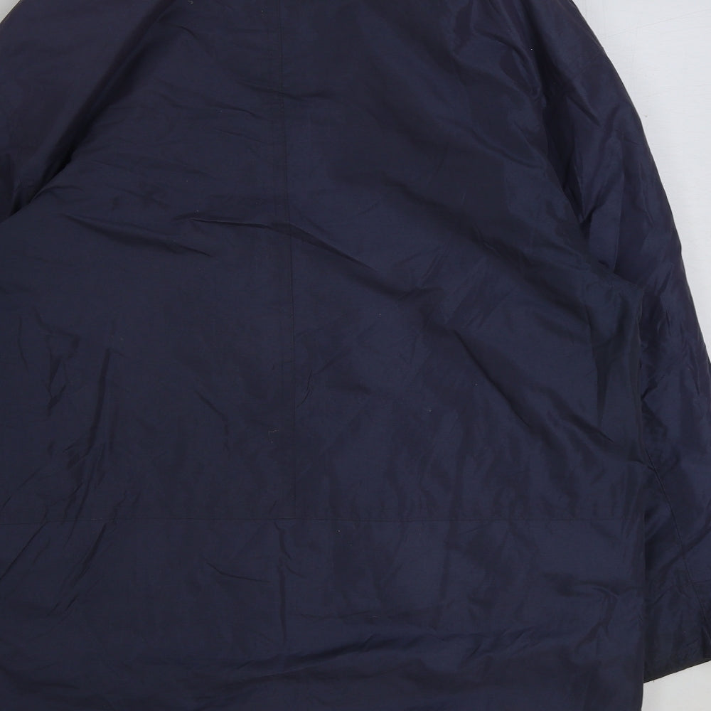 marks and Womens Grey Jacket Coat Size 14 Button