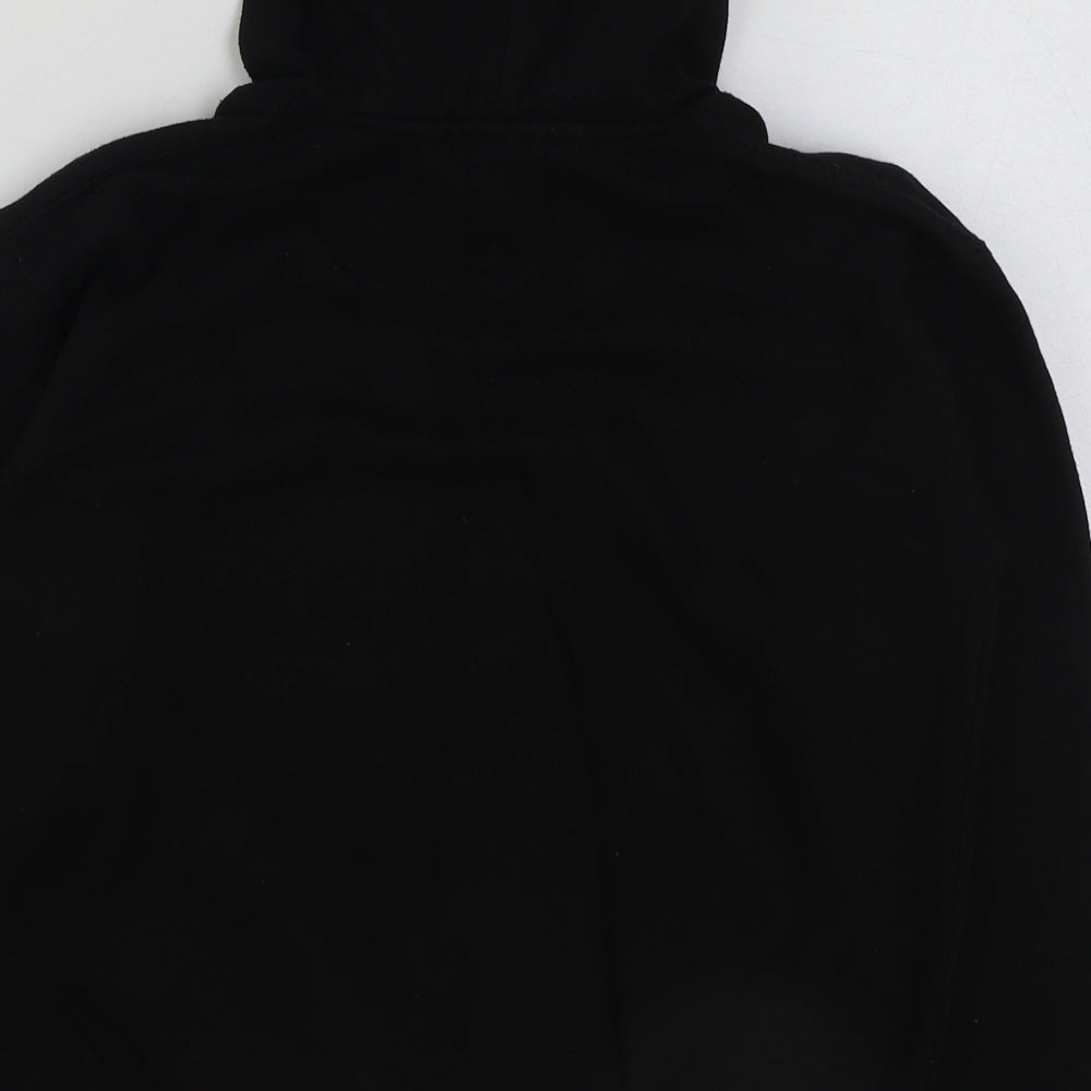 Preworn Boys Black Polyester Pullover Hoodie Size 7-8 Years Pullover