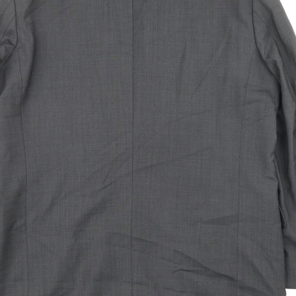 NEXT Mens Grey Wool Jacket Suit Jacket Size 42 - Outer Pockets