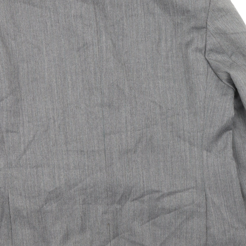 Burton Mens Grey Polyester Jacket Suit Jacket Size 44 - Outer Pockets