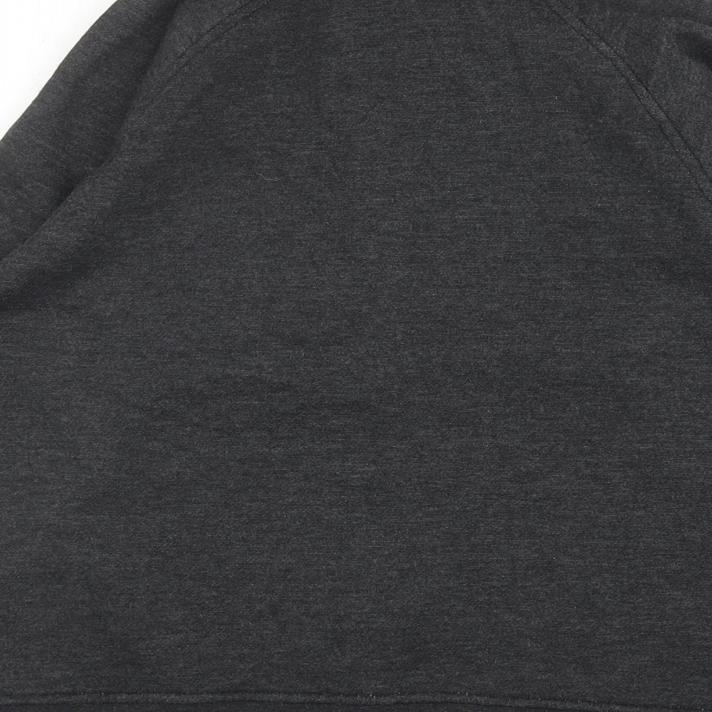 LA Gear Womens Grey Cotton Full Zip Sweatshirt Size 10 Zip