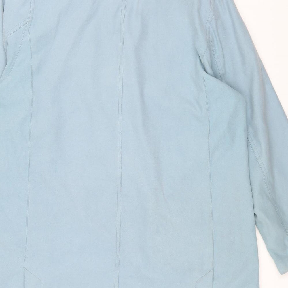 Preworn Womens Blue Jacket Size 8 Button