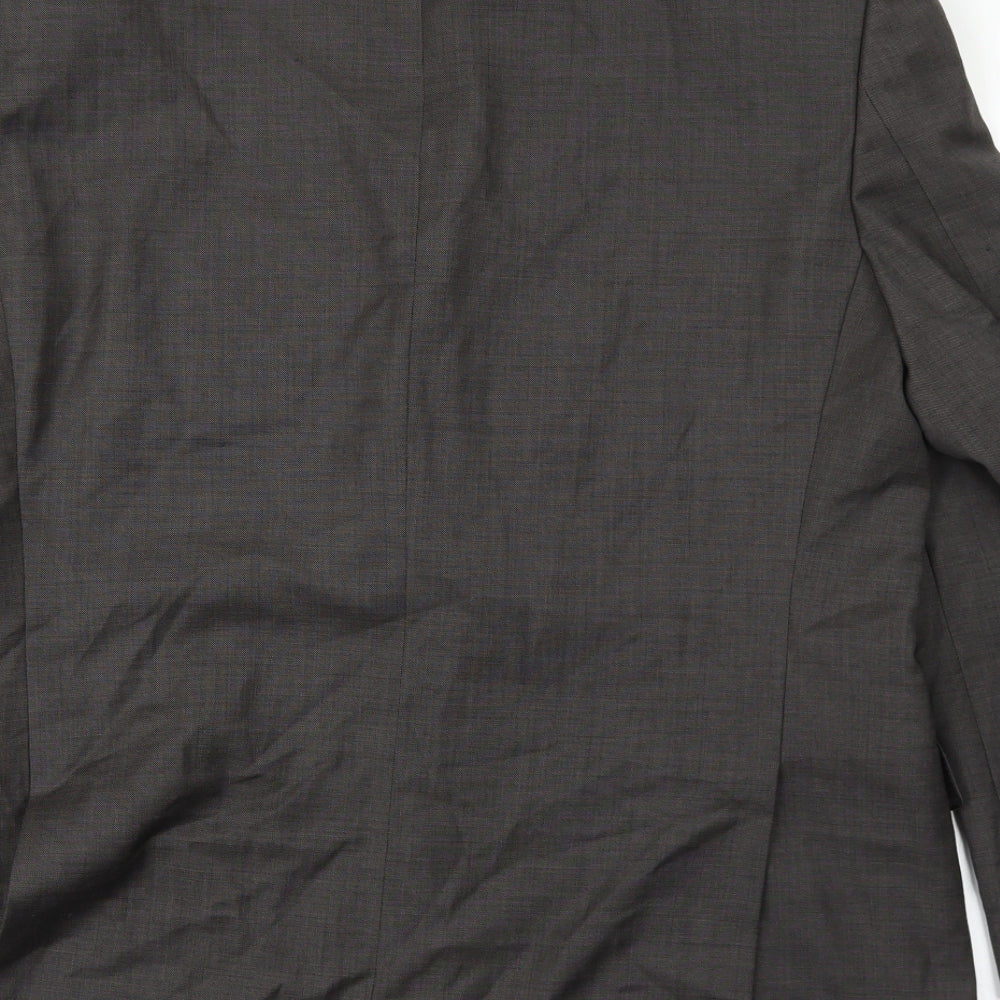 Marks & Spencer Mens Grey Wool Jacket Suit Jacket Size 42