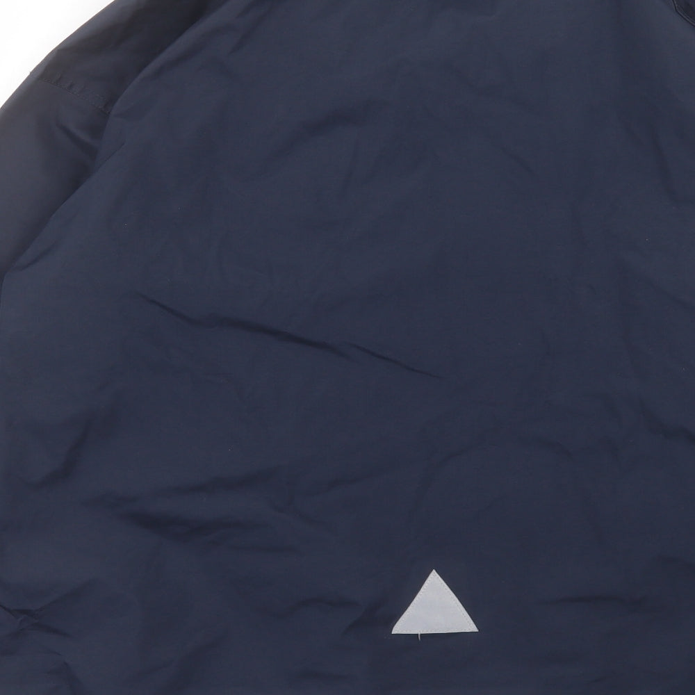 Result Mens Blue Windbreaker Jacket Size S Zip