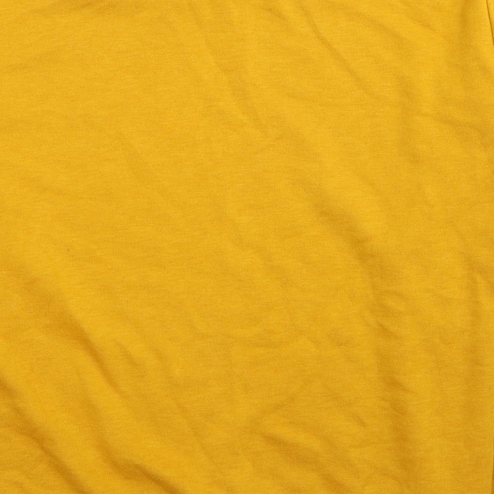 Primark Womens Yellow Polyester Pullover Sweatshirt Size 10 Pullover