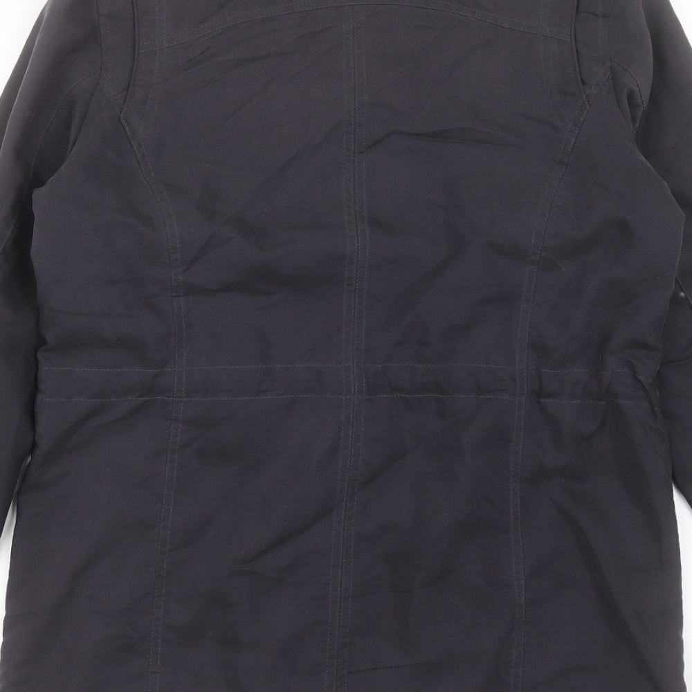 Marks & Spencer Womens Blue Jacket Coat Size 10 Zip