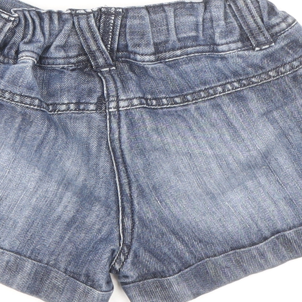 Next Boys Blue Cotton Biker Shorts Size 2-3 Years Regular