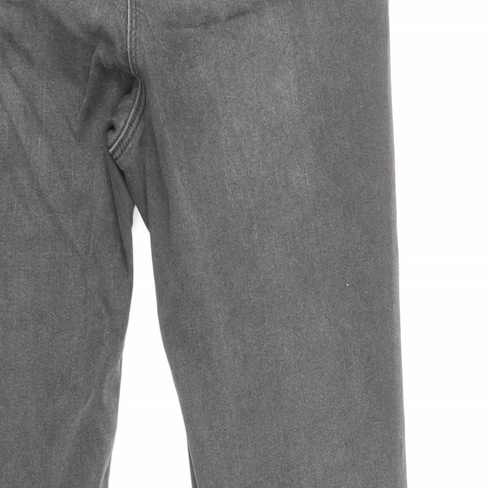 Next Girls Black Cotton Skinny Jeans Size 15 Years L28 in Regular Pullover