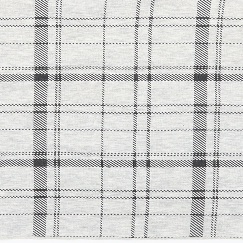 Primark Womens Grey Plaid Cotton Pullover Sweatshirt Size XS Pullover