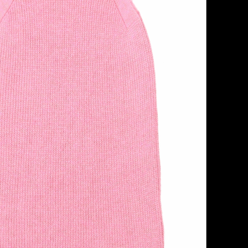 Papaya Womens Pink Acrylic Slip Dress Size S Round Neck Pullover