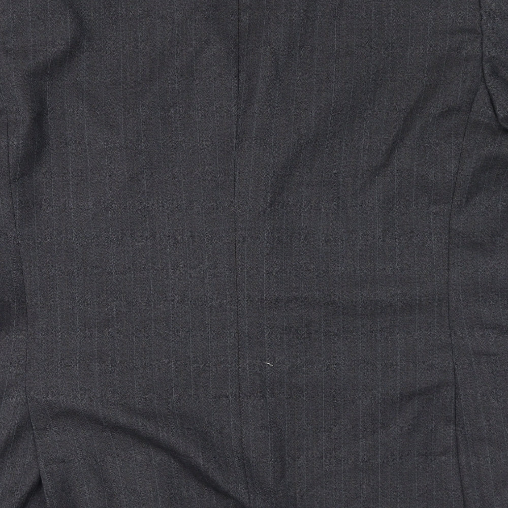 Brook Taverner Mens Grey Polyester Jacket Suit Jacket Size 42