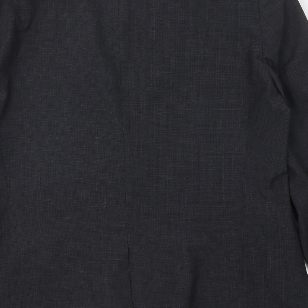 NEXT Mens Grey Polyester Jacket Suit Jacket Size 42