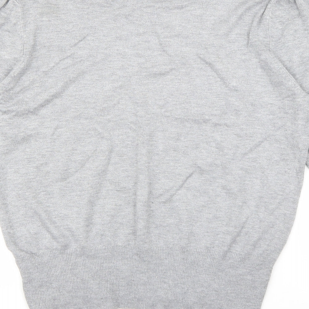 Wallis Womens Grey Roll Neck Viscose Pullover Jumper Size 12