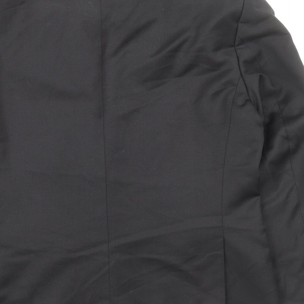 Burton Mens Blue Polyester Jacket Suit Jacket Size 40