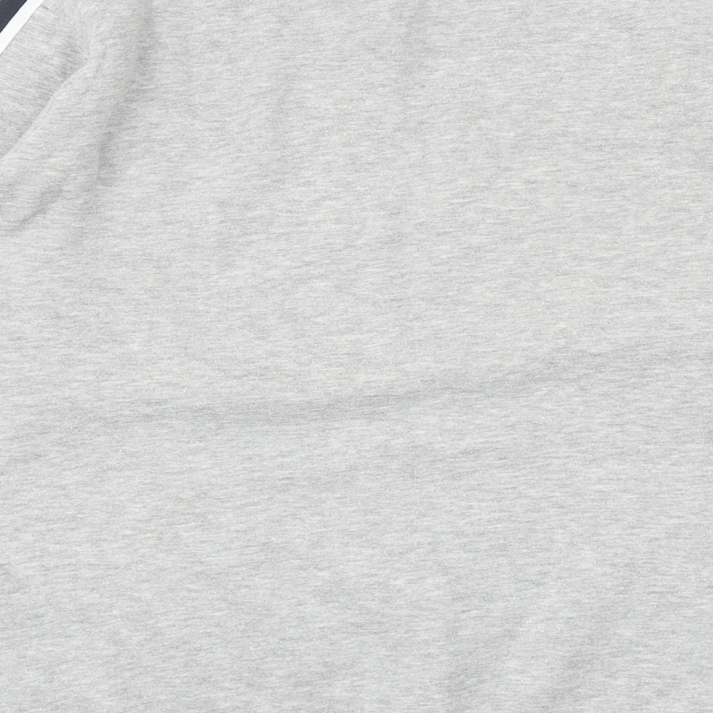 Enzo Mens Grey Cotton Pullover Sweatshirt Size M