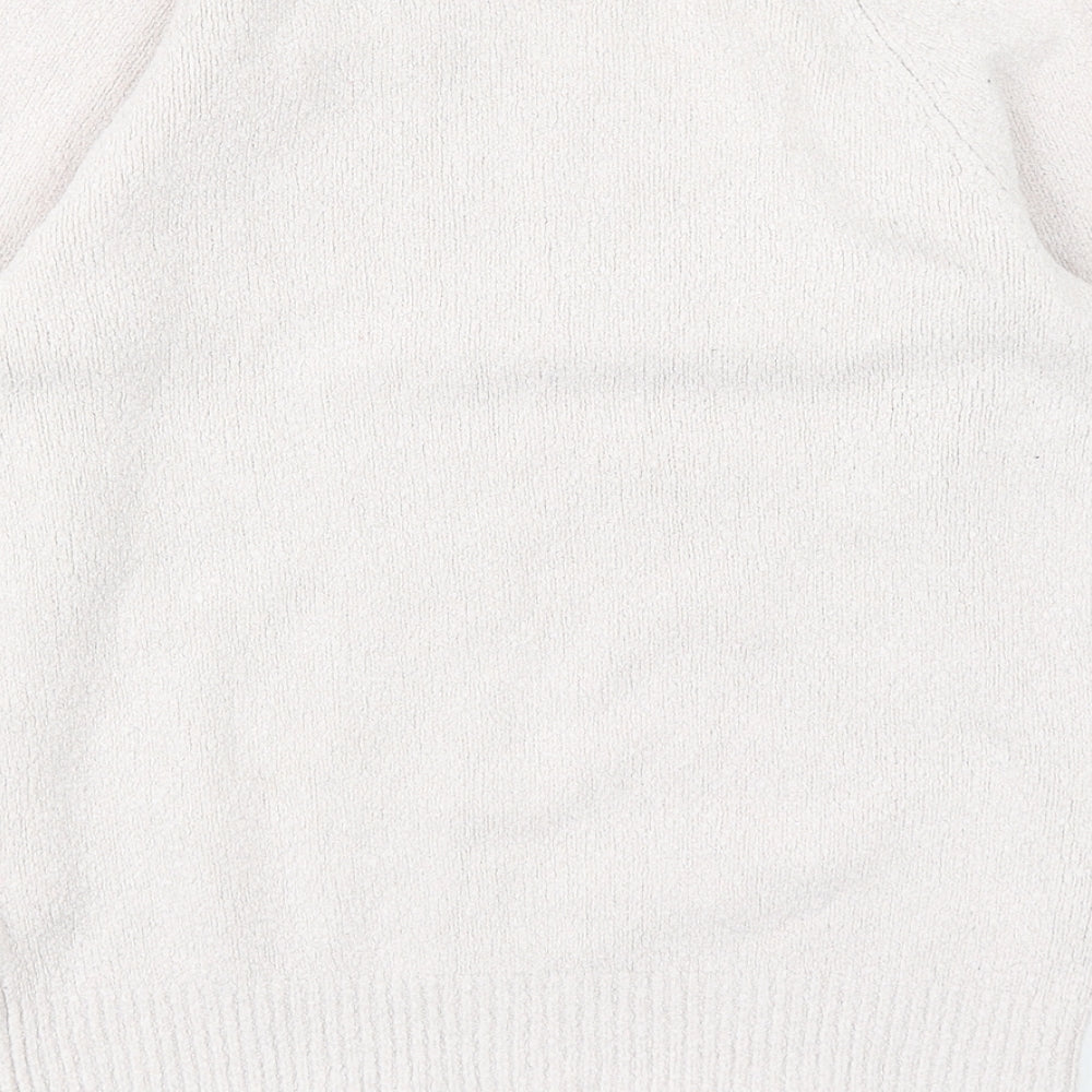 H&M Womens Pink Round Neck Cotton Pullover Jumper Size XS