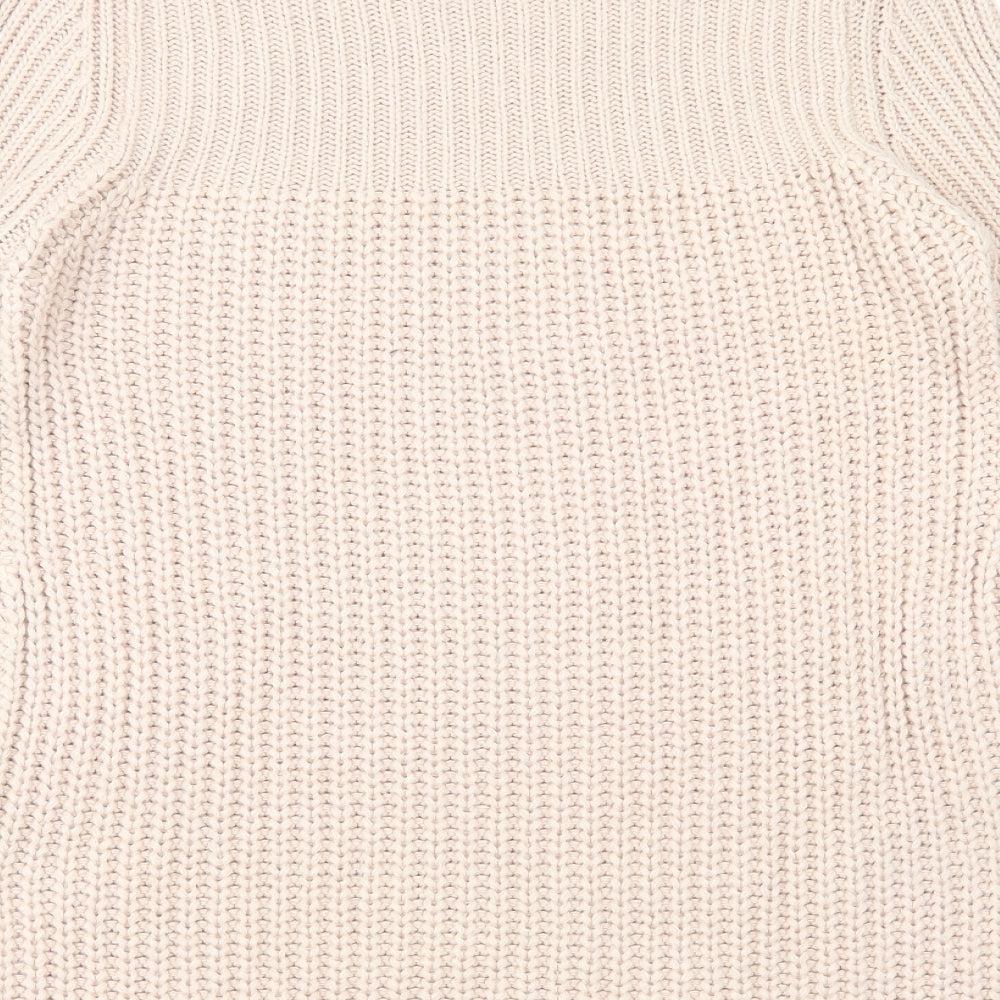 Fashion Union Womens Pink Round Neck Acrylic Pullover Jumper Size 10