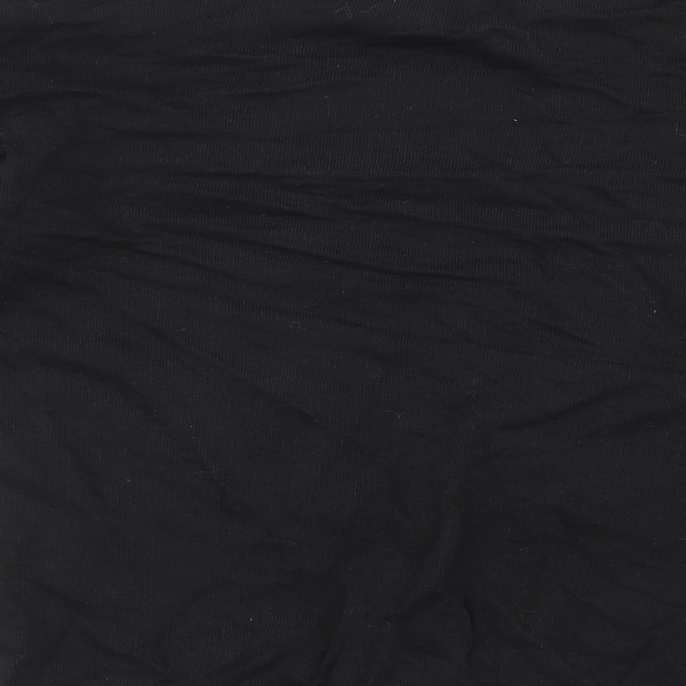 H&M Womens Black Round Neck 100% Cotton Pullover Jumper Size S