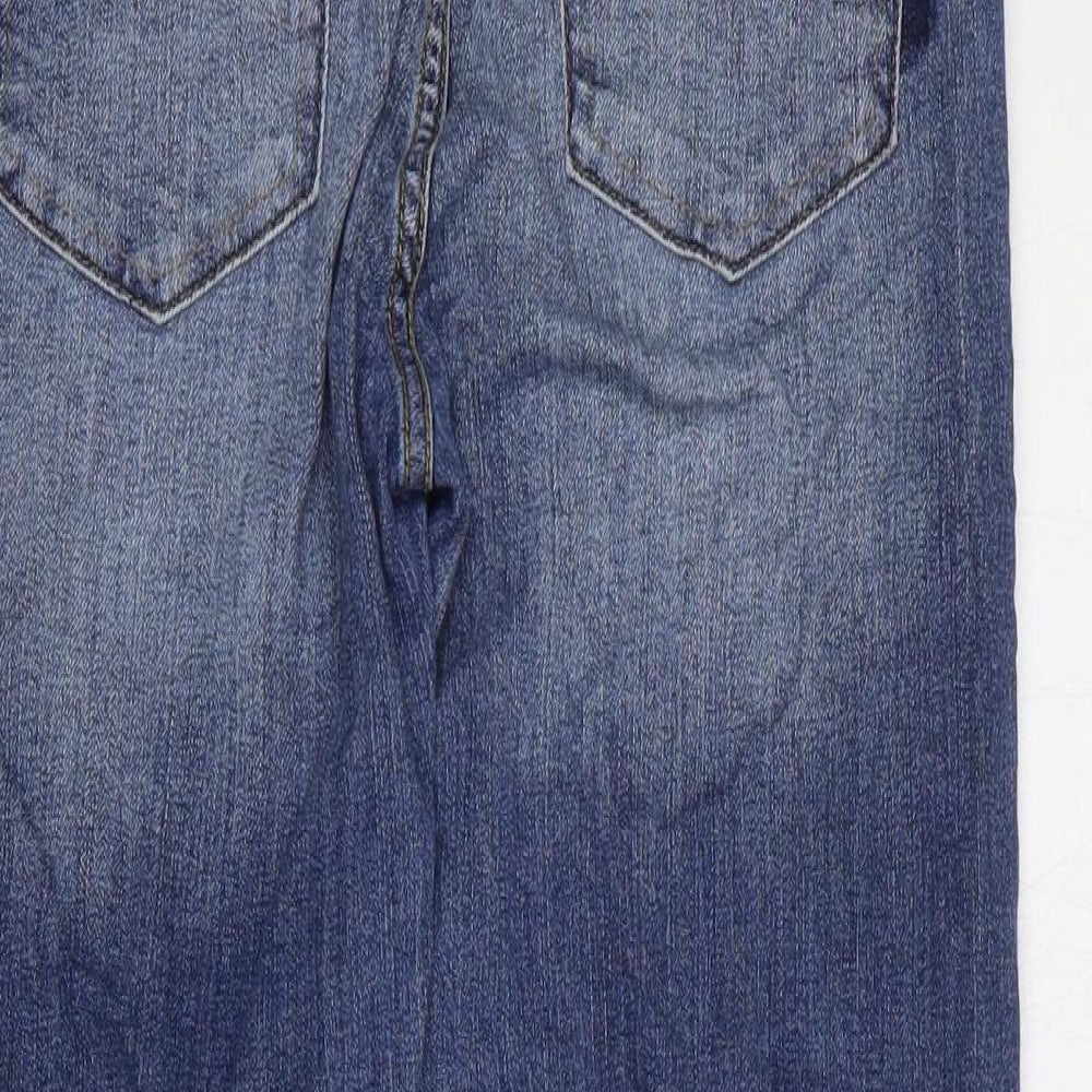 23 Denim Womens Blue Cotton Straight Jeans Size 28 in Regular Zip