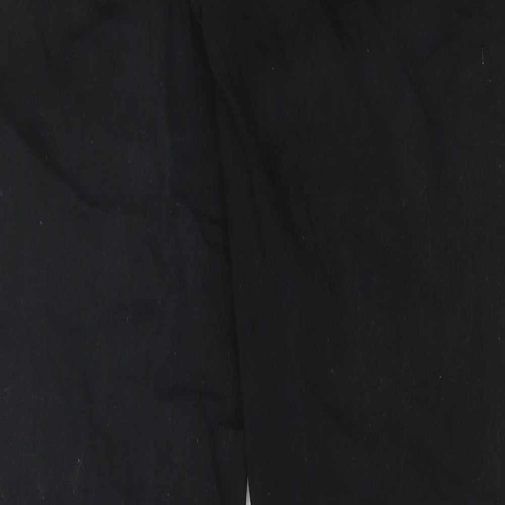 JDV Womens Black Cotton Straight Jeans Size 28 in L31 in Regular Button