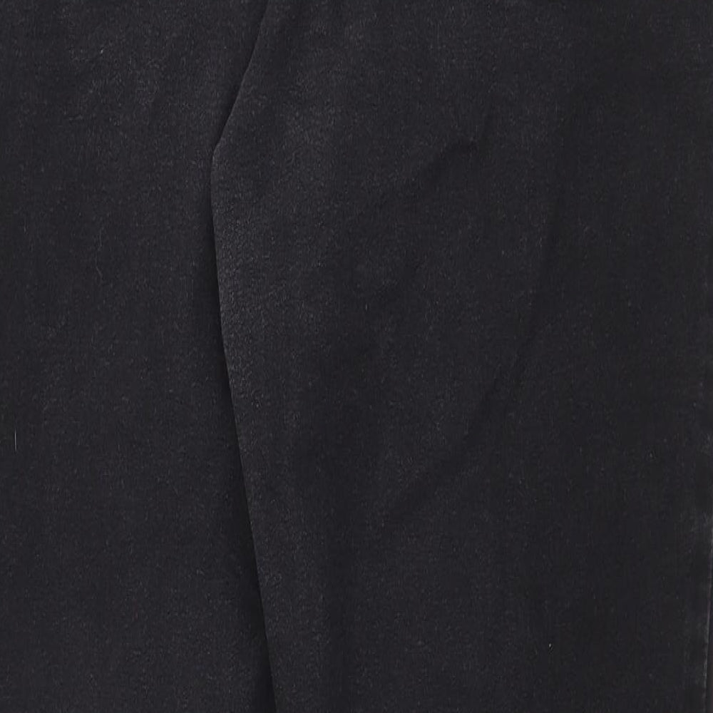 Preworn Womens Black Cotton Jegging Jeans Size 32 in Regular