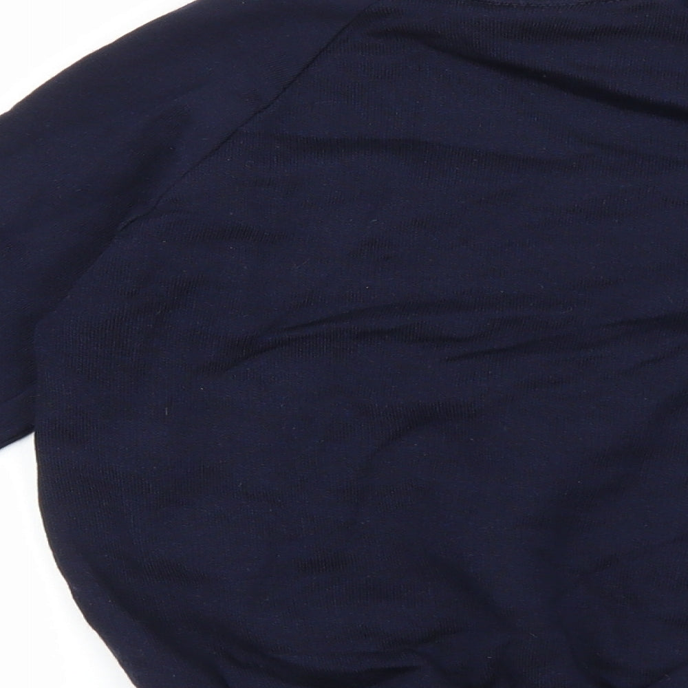 Truform Boys Blue 100% Cotton Pullover Sweatshirt Size 7-8 Years Pullover