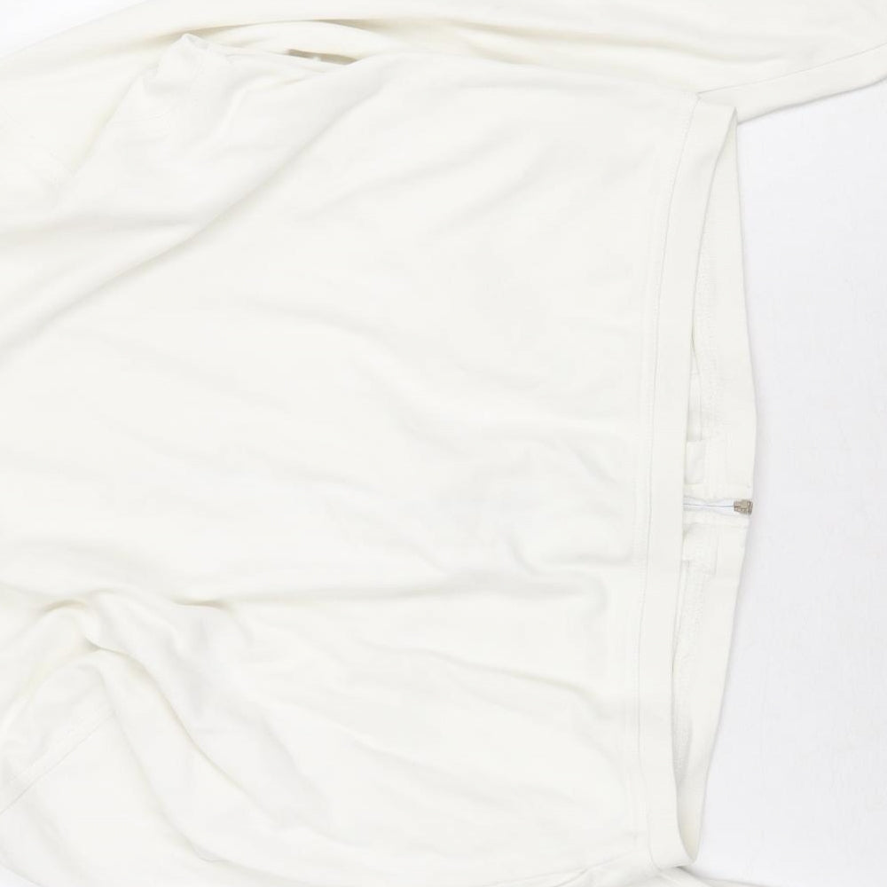 Cotton & Co Womens White Jacket Size M Zip