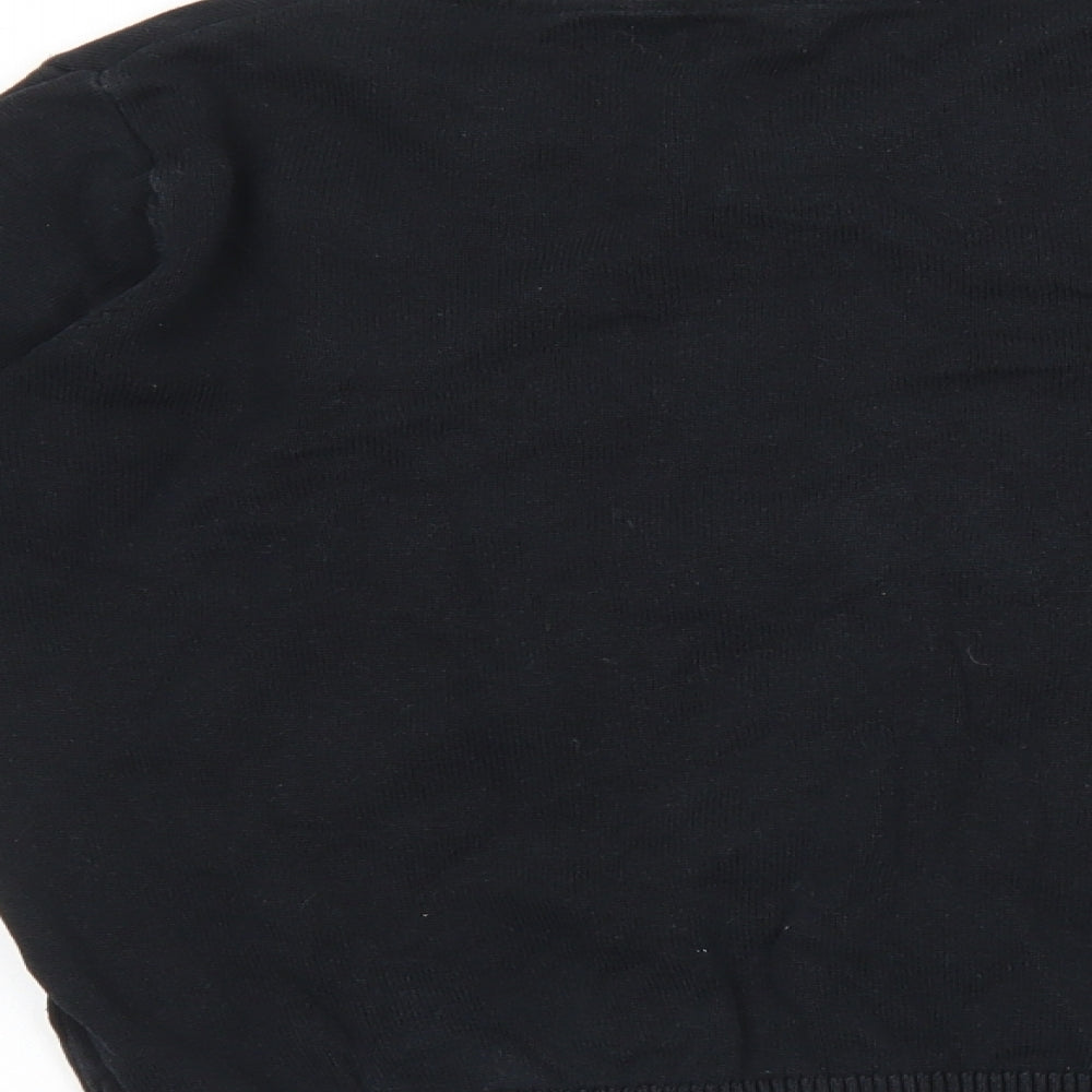 Marks & Spencer Boys Black Cotton Pullover Sweatshirt Size 10-11 Years Pullover