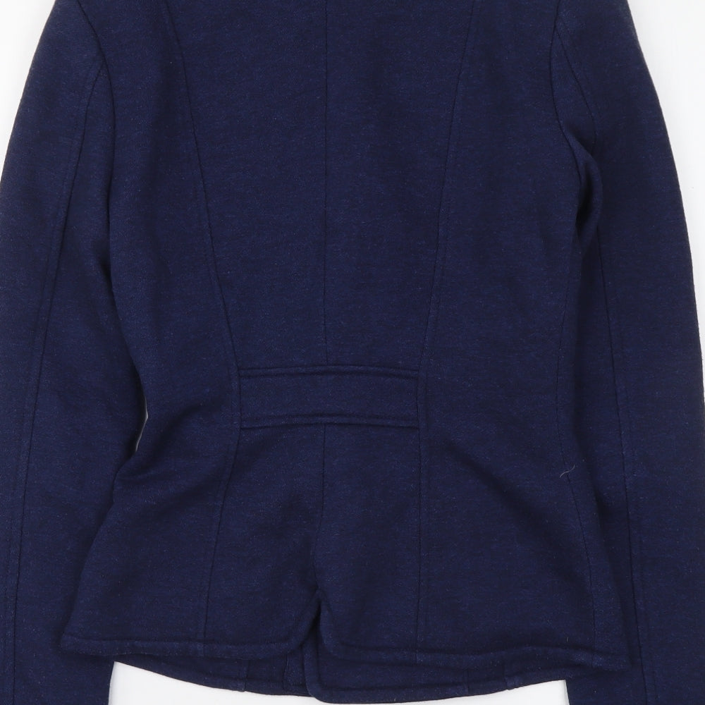 H&M Womens Blue Jacket Blazer Size XS Button