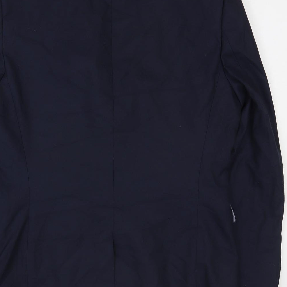 NEXT Mens Blue Polyester Jacket Blazer Size 42